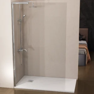 mampara ducha fija escuadra transparente cromo 8mm antical 1
