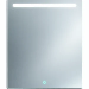 espejo de baño rectangular led frontal touch sol 1