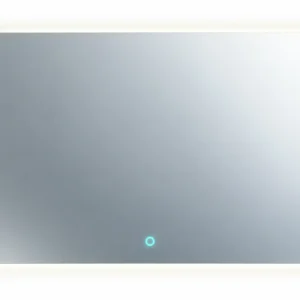 espejo de baño rectangular retroiluminado touch nimbo 1