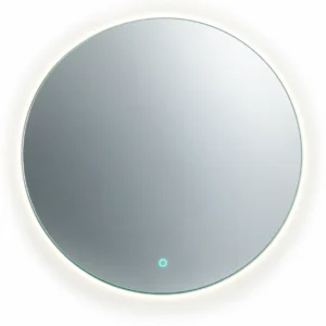 espejo de baño redondo retroiluminado touch luna 1