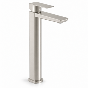 grifo bano acero cepillado turin lavabo alto 1