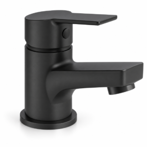 grifo bano negro mate roma lavabo 1